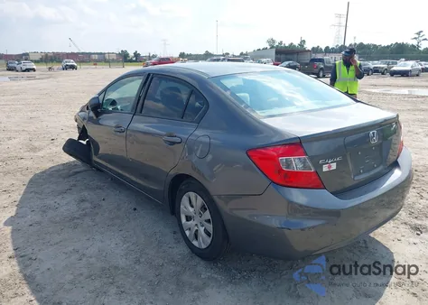2012 Honda Civic Lx z USA, uszkodzony, nr VIN 19XFB2F50CE318151